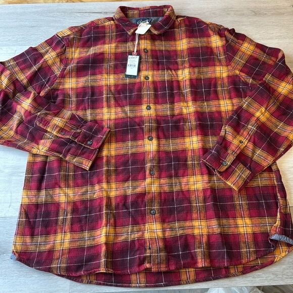 GRAYERS DURANGO HERITAGE FLANNEL -‎ RUSSET RED PLAID shirt size XXL NWT - Picture 8 of 10